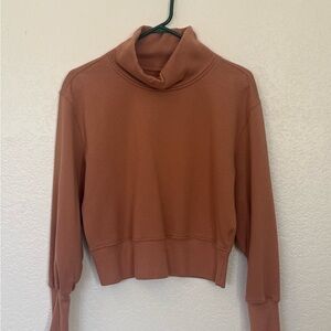 Abercrombie & Fitch Women's Terracotta Turtleneck Sweatshirt
